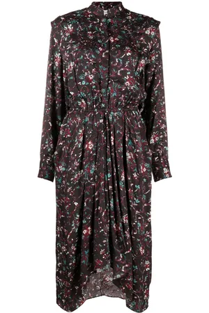 Marant Etoile Abito midi Okleya a fiori