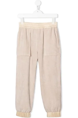 Moncler Pantaloni a coste con applicazione