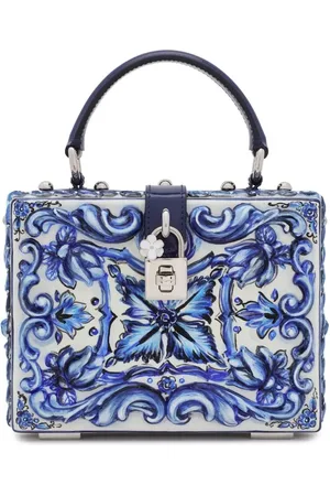 Dolce & Gabbana Borsa a mano Dolce Box con stampa maioliche