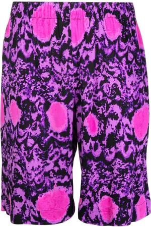 Edward Crutchley Shorts con motivo astratto