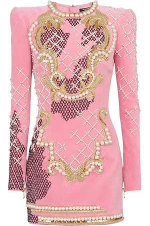 Balmain Abito corto con ricamo