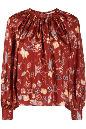 ULLA JOHNSON Blusa a fiori