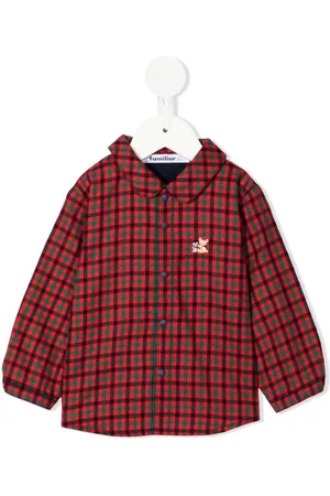 Familiar Camicia a quadretti con inserti