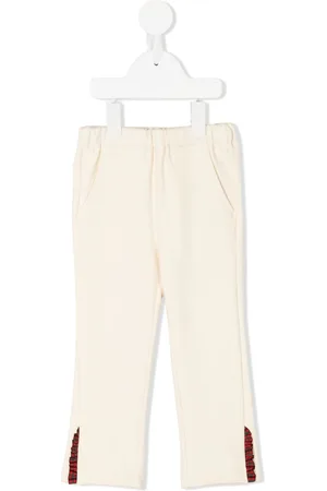 Familiar Pantaloni dritti con ruches