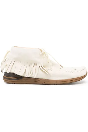 VISVIM Mocassini con frange in pelle