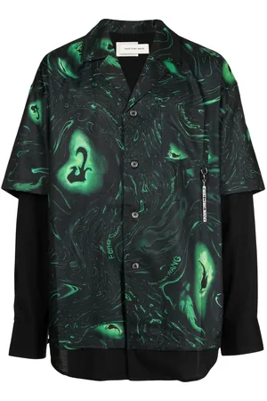 Feng Chen Wang Camicia a strati con stampa