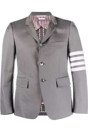 Thom Browne Cappotto con dettaglio righe