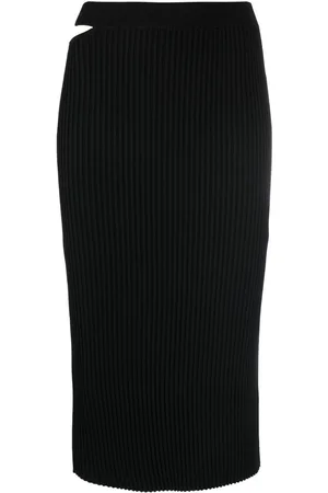 Helmut Lang Gonna a coste con dettaglio cut-out