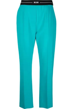 Msgm Pantaloni sartoriali slim con logo