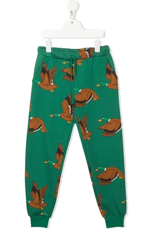 Mini Rodini Pantaloni sportivi con stampa Mallard