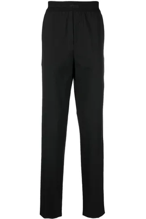 Msgm Pantaloni dritti con banda logo