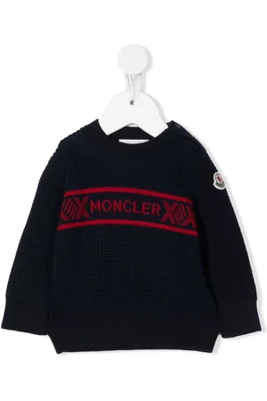 Moncler Maglione con logo a intarsio