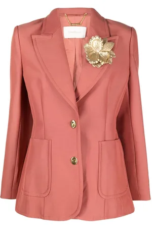 ZIMMERMANN Blazer doppiopetto con applicazione