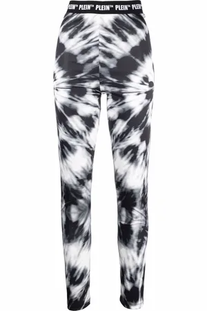 Philipp Plein Shorts da ciclismo con fantasia tie dye