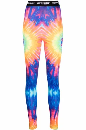 Philipp Plein Leggings con fantasia tie dye