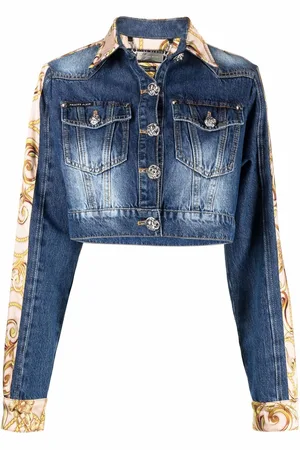 Philipp Plein Giacca denim con stampa