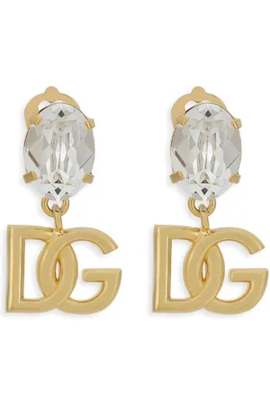 Dolce & Gabbana Orecchini a cerchio con logo DG