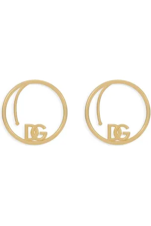 Dolce & Gabbana Orecchini a cerchio con logo DG