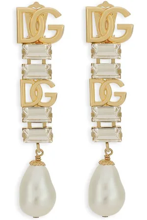 Dolce & Gabbana Orecchini pendenti con finta perla
