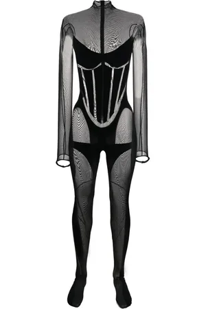 Wolford Tuta intera semi trasparente