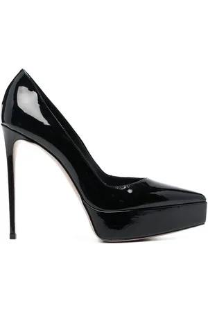 LE SILLA Pumps con plateau in pelle lucida 130mm