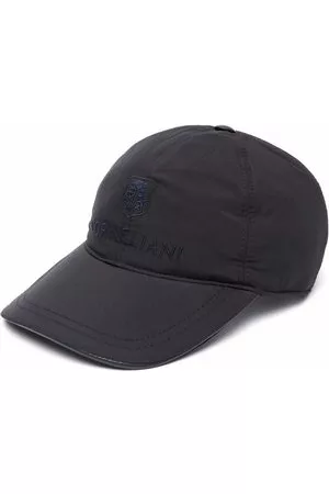 corneliani Uomo Fascia - Cappello da baseball con ricamo - Blu