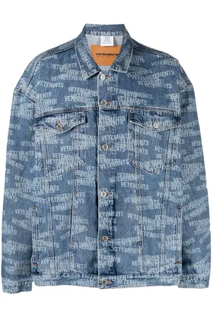 Vetements Giacca denim con stampa