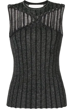 DION LEE Top con dettaglio intrecciato