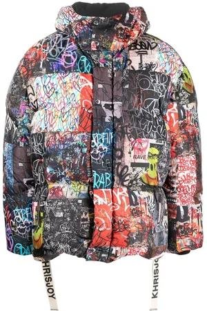 Khrisjoy Piumino con stampa graffiti