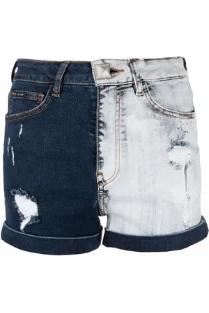 Philipp Plein Shorts denim bicolore
