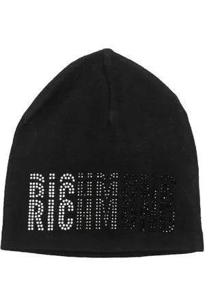 John Richmond Junior Berretto con ricamo - Nero