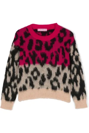 MISS BLUMARINE Maglione leopardato