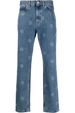 MARTINE ROSE Jeans dritti con logo