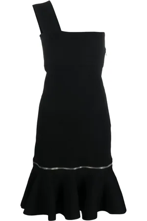 Alexander McQueen Abito monospalla con zip