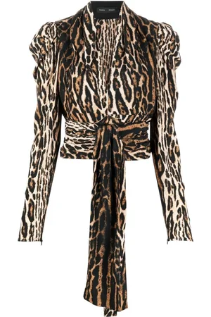 Proenza Schouler Blusa leopardata