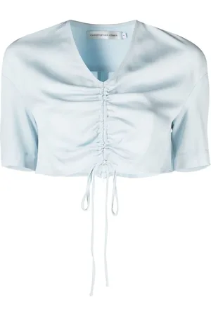 CHRISTOPHER ESBER Top con scollo a V crop
