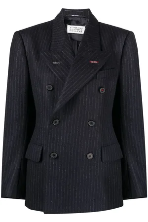 Maison Margiela Blazer doppiopetto gessato