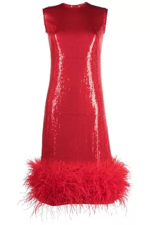 Atu Body Couture Donna Vestiti paillettes - Abito con paillettes - Rosso