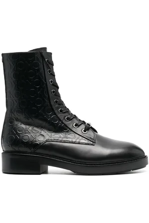 Calvin Klein Anfibi con monogramma goffrato