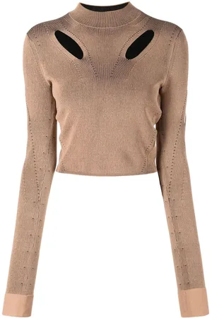 DION LEE Maglione crop con dettaglio cut-out