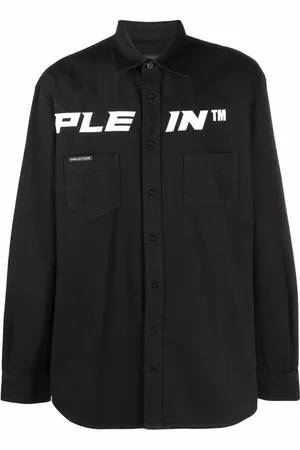 Philipp Plein Camicia denim con logo