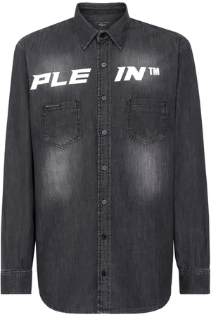 Philipp Plein Camicia denim Plein™ con logo