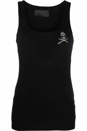 Philipp Plein Top con strass