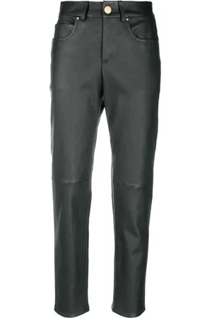 LORENA ANTONIAZZI Pantaloni slim in pelle