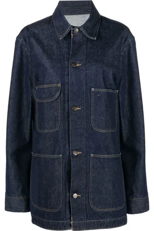 Maison Margiela Giacca denim con dettaglio cuciture a contrasto