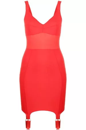 MURMUR Donna Vestiti scollo a cuore - Abito con scollo a cuore - Rosso