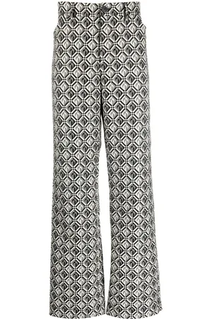 Marine Serre Pantaloni dritti Moon Diamant