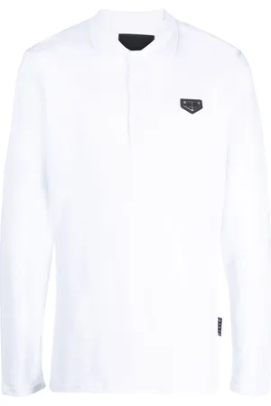 Philipp Plein Polo con placca logo