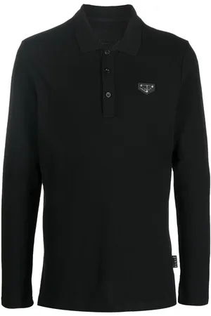 Philipp Plein Polo con placca logo