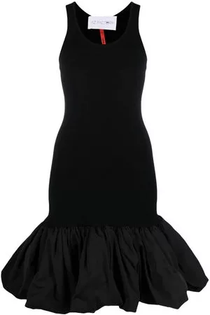 AZ FACTORY Abito con orlo a contrasto - Nero
